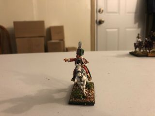 28mm Napoleonic Austrian Mounted Officer,  Professionally Painted