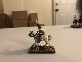 28mm Napoleonic Austrian Mounted Officer,  Professionally Painted 3