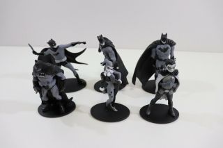 Batman Black And White 3.  75 " Mini Figures Series 2 Blind Bag Complete Set Of 6
