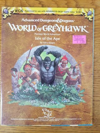 Isle Of The Ape: Wg6 World Of Greyhawk Ad&d 1st Edition