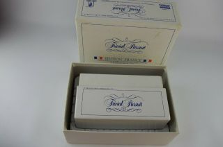 Trivial Pursuit France Edition,  Written In French,  1988 Parker Brothers