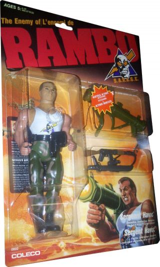 Rambo - S.  A.  V.  A.  G.  E.  The Enemy Of Rambo - Sergeant Havoc Figure - Mosc