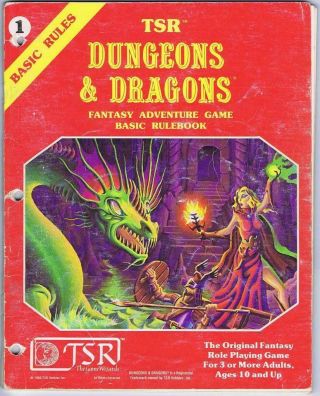 Dungeons & Dragons Basic/expert Rules Set (d&d Hole - Punched 1980 Tsr)