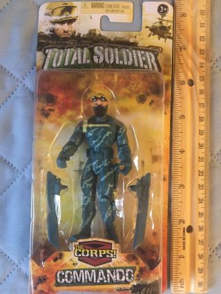The Corps Commando Total Soldier Action Figure Sea Squad Trent Tanner " Decoder "