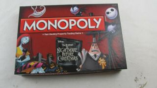 Monopoly The Nightmare Before Christmas Board Game Collectors Edition