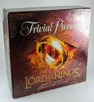 Trivial Pursuit Lord Of The Rings Movie Trilogy Game Collectors Edition 2003 Cib