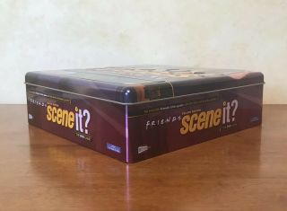 FRIENDS Scene It? Deluxe Edition DVD Game Collector ' s Tin Complete & 2005 3