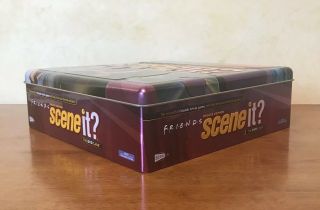 FRIENDS Scene It? Deluxe Edition DVD Game Collector ' s Tin Complete & 2005 4