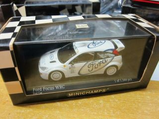 Minichamps - Scale 1/43 - Ford Focus Wrc - Test Car - Mini Toy Car