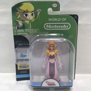 World Of Nintendo - Princess Zelda - 4.  25 Inch Figure Jakks Pacific - Light Wear