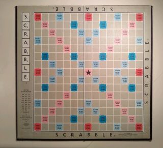 1953 Selchow & Righter VINTAGE SCRABBLE WORD GAME SELRIGHT COMPLETE 4