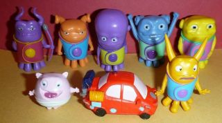 Dreamworks Home Movie Figurines Space Car Aliens Toys 8 Figures Cake Toppers