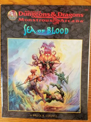 Sea Of Blood Ad&d 2e Monstrous Arcana Sahuagin Game Module Tsr