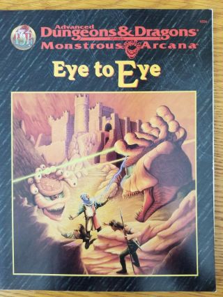 Eye To Eye Ad&d 2e Monstrous Arcana Beholder Game Module Tsr