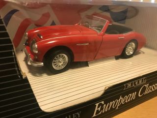 1 18 1961 Austin Healey 3000 Mk Mark Ii Ertl Rare W/ Box Red