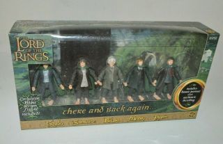 Lord Of The Rings Box Set There & Back Again Set Of 5 Action Figures Toybiz