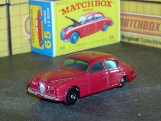 Matchbox Lesney Mark 2 Jaguar 3.  8 L Saloon 10x36bpw 65 B4 Sc5 Vnm & Crafted Box