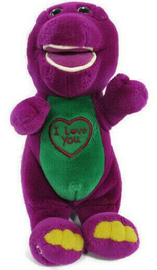 Barney The Dinosaur Singing I Love You 11 " Plush Stuffed Plush Toy