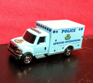 Matchbox Ambulance Police Bomb Squad International Custom