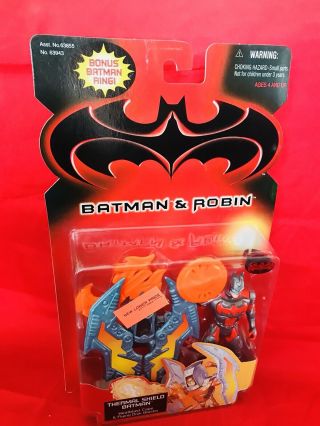 Vintage Batman And Robin Thermal Shield Batman Moc Kenner 1997