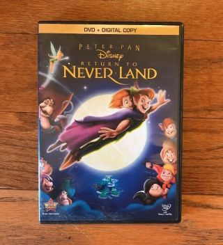 Disney Peter Pan Return To Never Land Movie In Dvd,  Pre - Owned