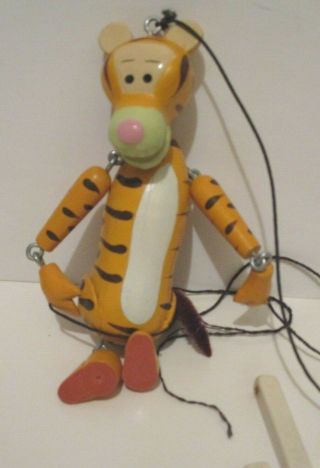 Disney Magic Puppets String Marionette Winnie The Pooh Friend Tigger Loose As - Is