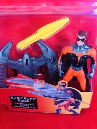 Vintage Batman and Robin Blade Blast Robin MOC Kenner 1997 2