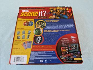 2006 Optreve Scene It? Marvel Deluxe Edition In Collectors Tin Complete 2