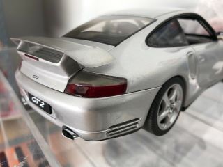 Autoart 1/18 2002 Porsche 911 996 GT2 Silver 7