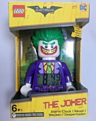 Lego Batman Movie The Joker Light Up Alarm Clock 9 " Tall Poseable 9009342