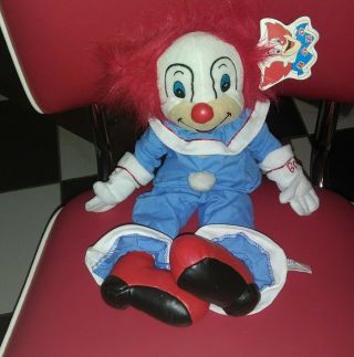 Clown Bozo Plush Doll 14 " Toy Yes Club 2000 Larry Harmon Pictures