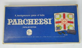 Vintage 1964 Selright Parcheesi Board Game - Popular Edition 110 - Complete