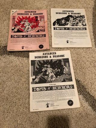 Ad&d 1st Ed Module - S1 Tomb Of Horrors Monochrome Version
