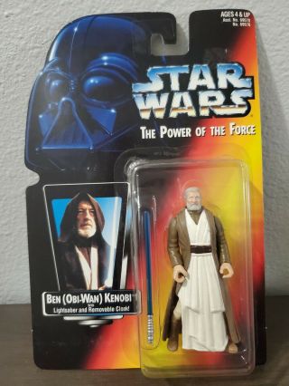 Hasbro Star Wars Power Of The Force Potf Ben Kenobi Red Card Figure 1995 Rebels