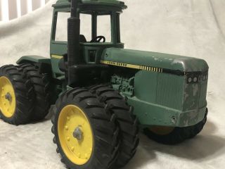 John Deere 8630 Four Wheel Drive Tractor Green Yellow Metal Toy Antique Vintage
