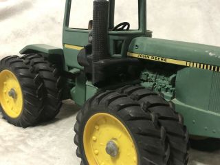 John Deere 8630 four wheel drive tractor Green Yellow Metal Toy Antique Vintage 2