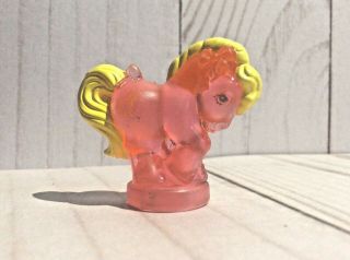 Vintage My Little Pony Petite Sunsparkle Pony Translucent Mlp G1 Ring Cutie Mark