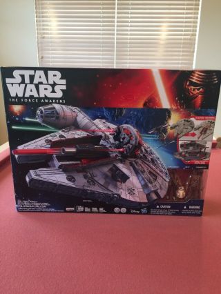 Star Wars The Force Awakens Battle Action Millennium Falcon Playset Chewbacca
