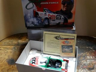 Action 2000 John Force Pedal Car Castrol Gtx 1:24 Scale Funny Stock Car Diecast