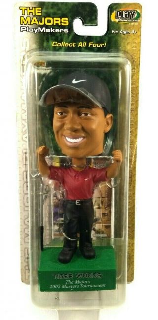 Upper Deck Playmakers Tiger Woods The Majors 2002 Masters Tournament Bobblehead
