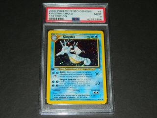 Pokemon Psa 9 1st Ed.  Neo Genesis Set Holo Kingdra 8/111 - Psa 9