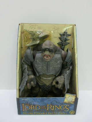 Lord Of The Rings 10 " Battle Troll Figure Toybiz 2004 Return Of The King