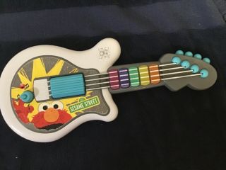 Sesame Street Elmo Guitar Lets Rock By Hasbro 2010 Musical Light - Up Keys Guitar