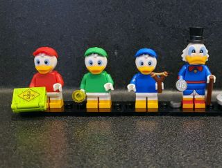 Lego Disney 71024 Series 2 Minifigures - Huey Dewey Louie Uncle Scrooge Complete