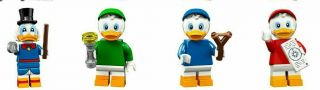 LEGO Disney 71024 Series 2 Minifigures - Huey Dewey Louie Uncle Scrooge complete 2