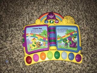 Mattel Barney Baby Bop Bj Talking Musical Piano Book Music Toy Songbook
