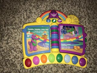 MATTEL BARNEY BABY BOP BJ TALKING MUSICAL PIANO BOOK MUSIC TOY Songbook 2