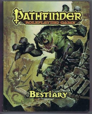 Bestiary (pathfinder Rpg Sourcebook 3.  5 Ogl D20 Paizo 2011 Hc)