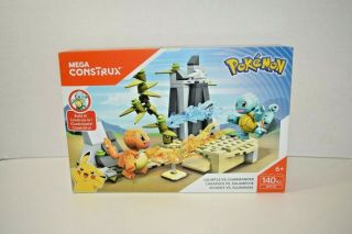 Mega Construx Pokemon Squirtle Vs Charmander 140pcs Dyf10