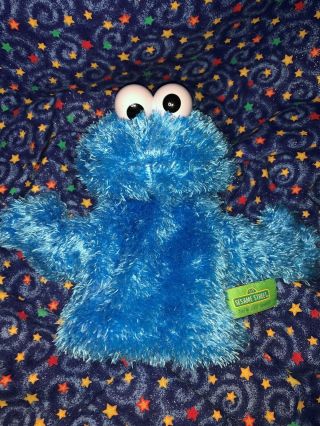 Sesame Street Cookie Monster Hand Puppet 8 " Plush Stuffed Toy By Gund